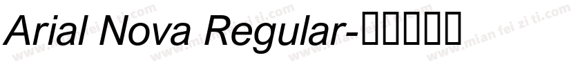 Arial Nova Regular字体转换